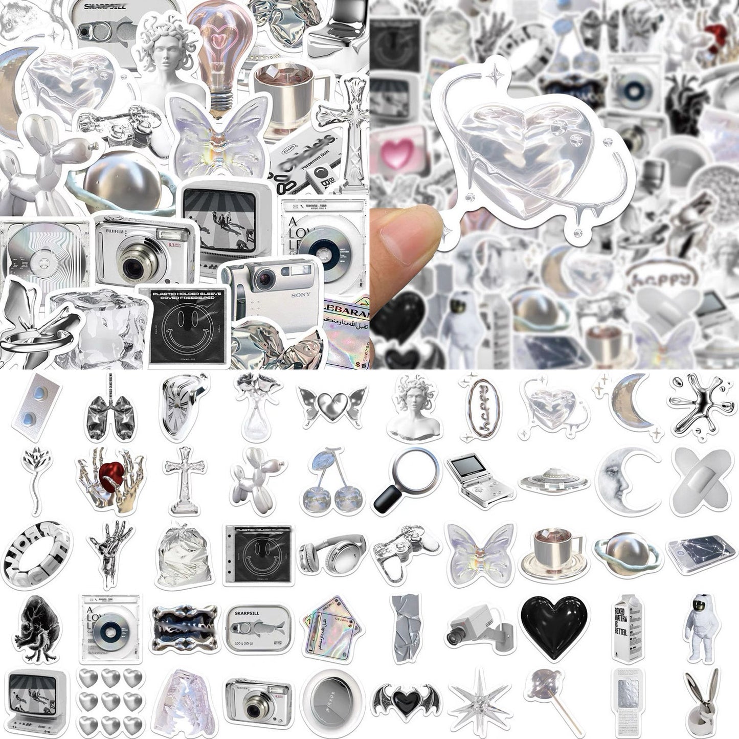 65 Pcs Non-repetitive Stickers