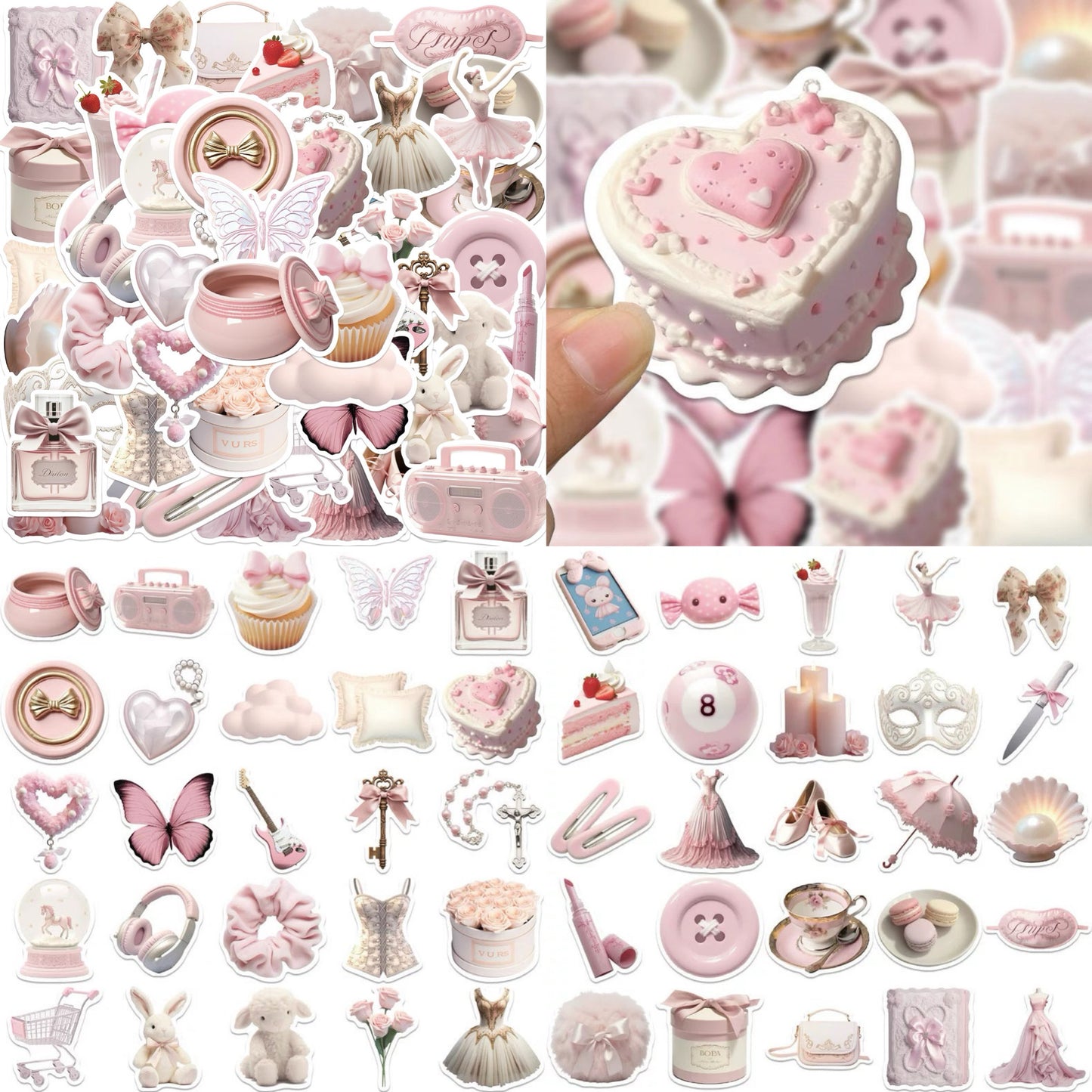 50 Pcs Non-repetitive Stickers