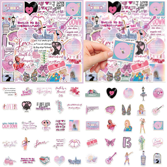 50 Pcs Non-repetitive Stickers