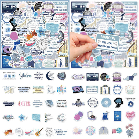 51 Pcs Non-repetitive Stickers
