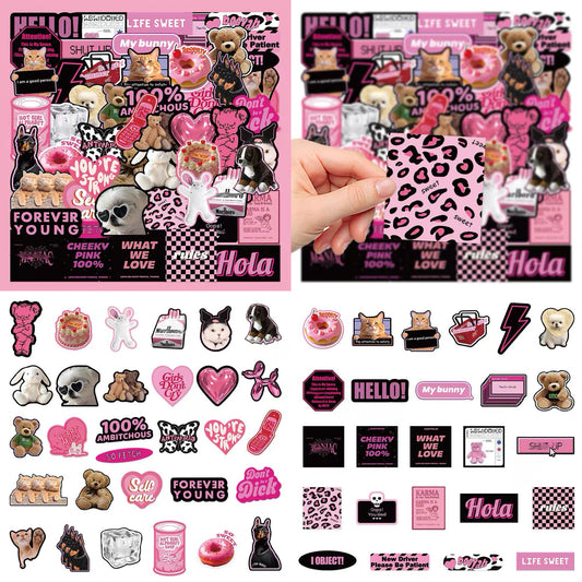 55 Pcs Non-repetitive Stickers