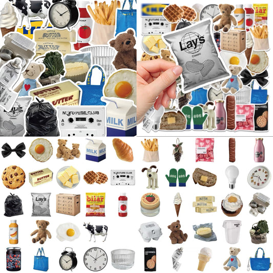 50 Pcs Non-repetitive Stickers